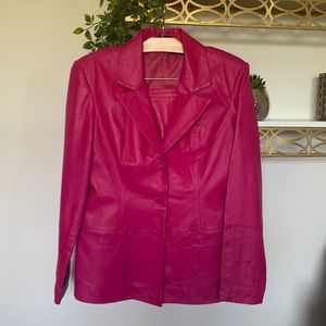 Shape FX by Newport News Leather Skirt suit size 12